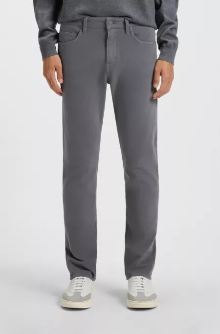 Delaware slim-fit trousers in stretch-cotton twill