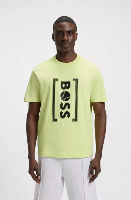 T-shirt Relaxed avec logo imprimé en mesh d’inspiration tennis