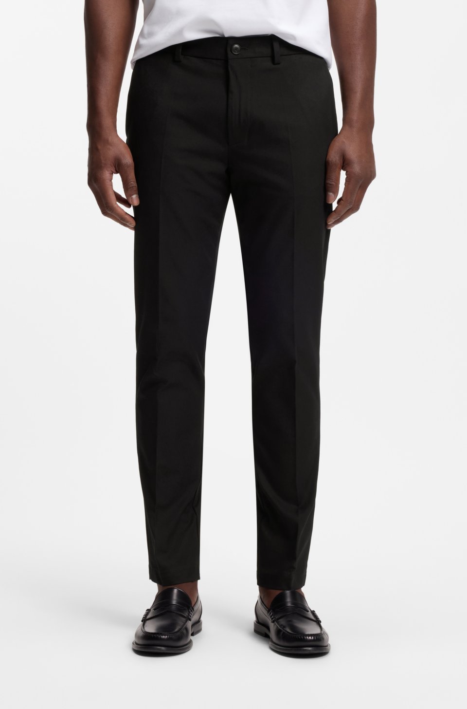 Slim-fit trousers in four-way stretch fabric