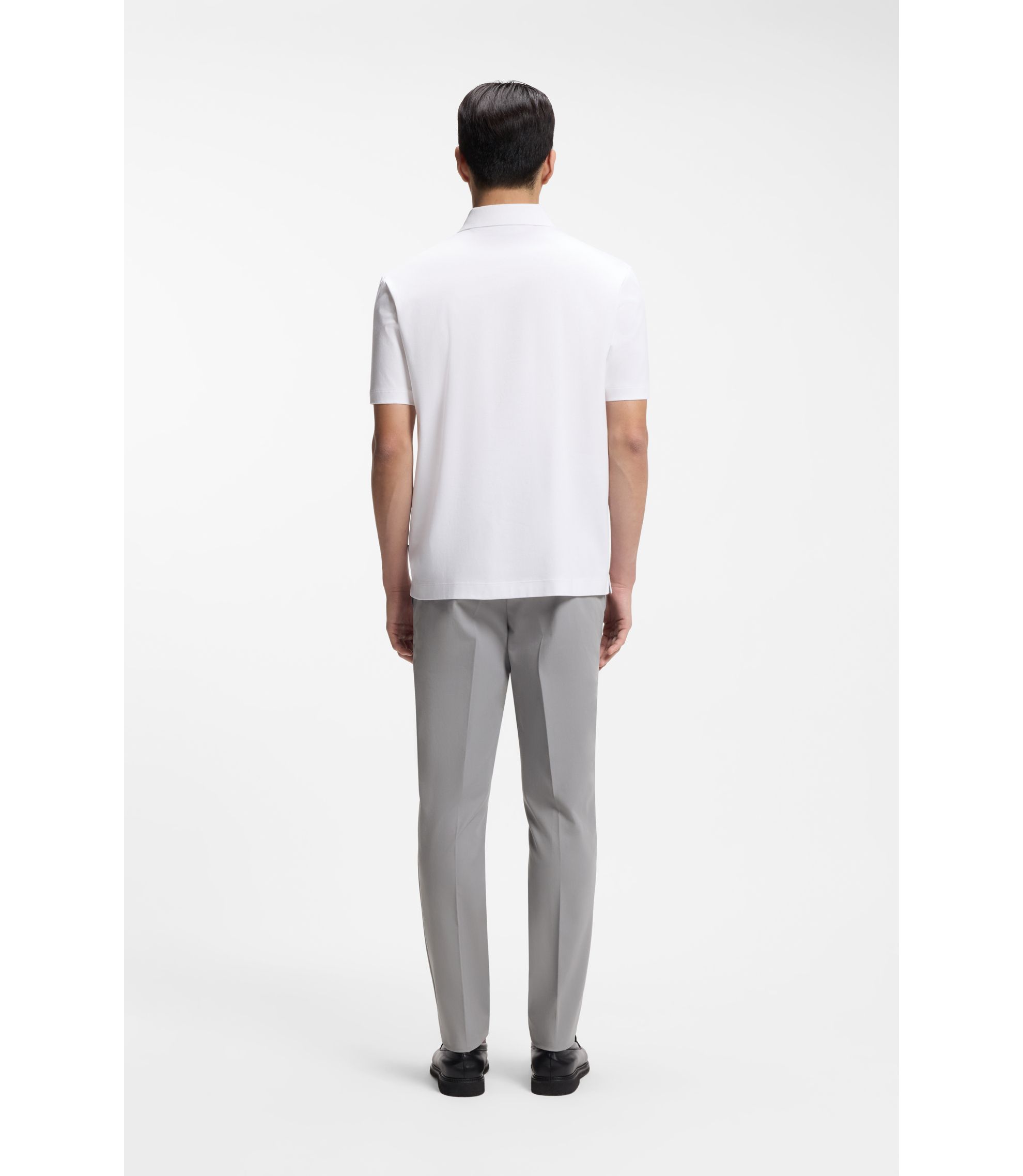 BOSS ボス ビジネス スラックス パンツ ライトグレー 48 HUGO BOSS メンズ パンツ | カーゴ、チノ、ジョガー、フォーマル