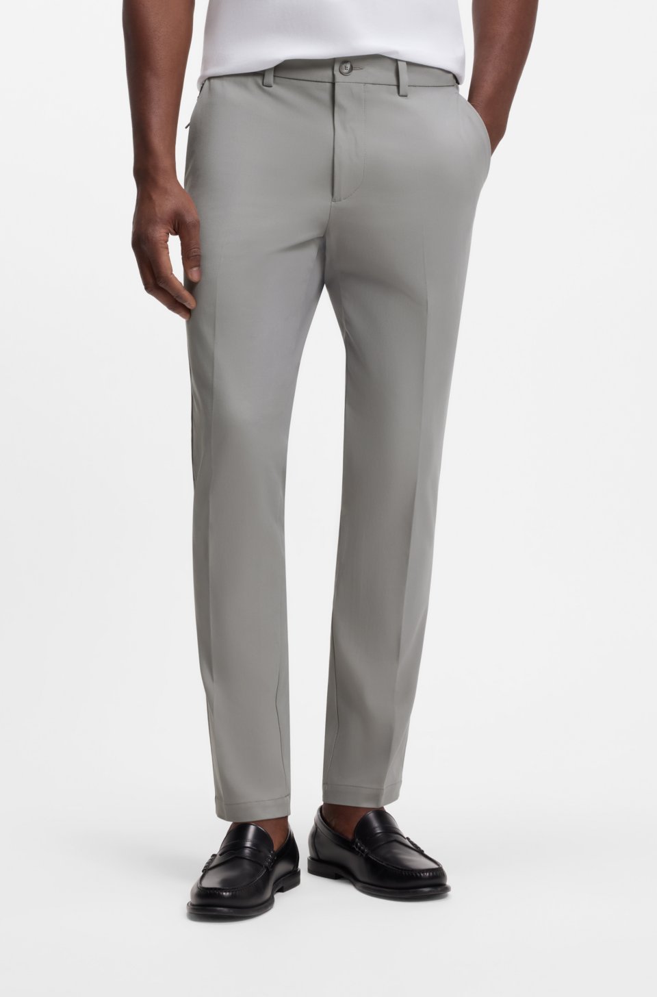 Slim-fit trousers in four-way stretch fabric