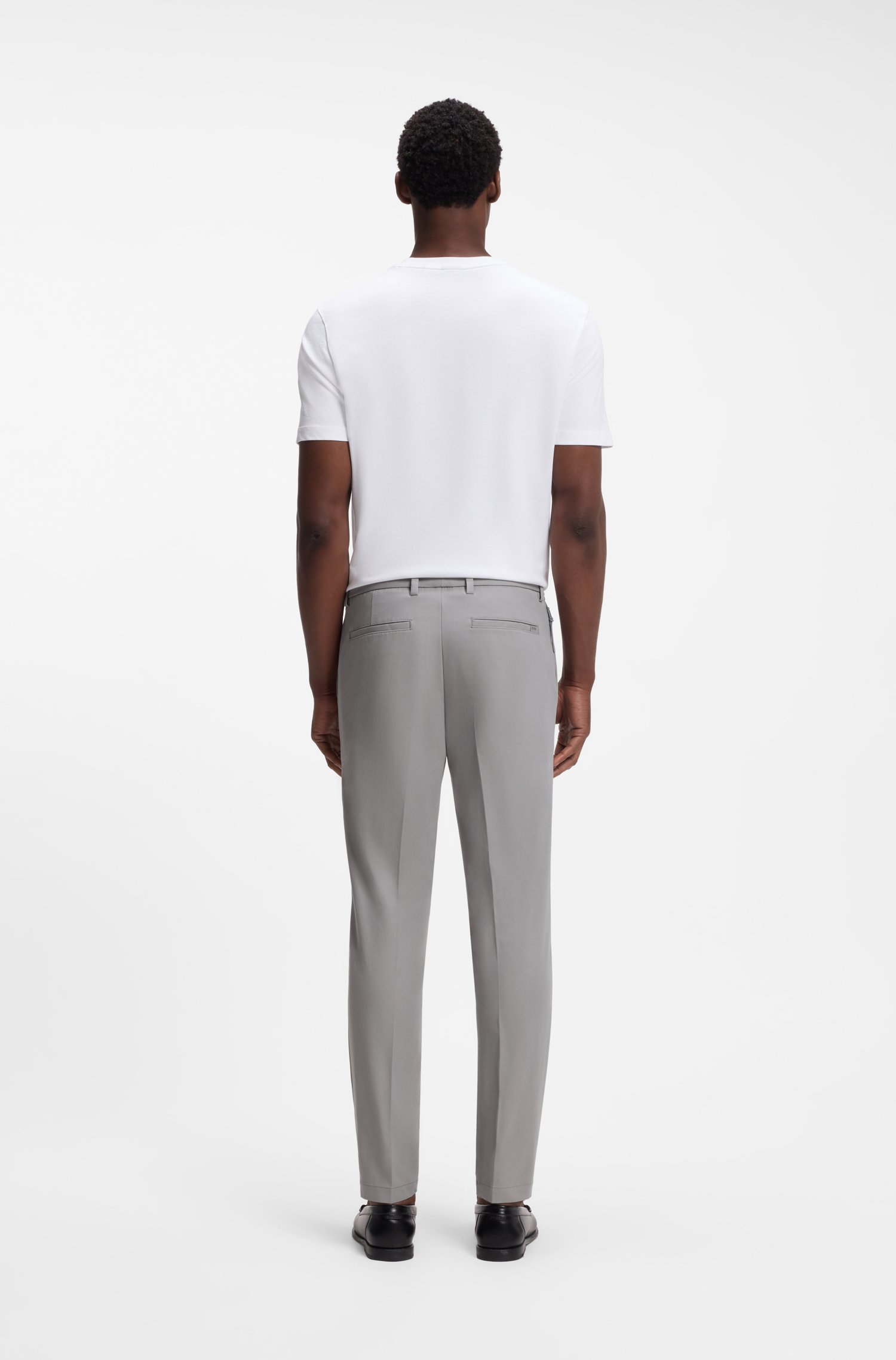 Boss Slim-fit trousers in four-way stretch fabric byxor herr – bild 2