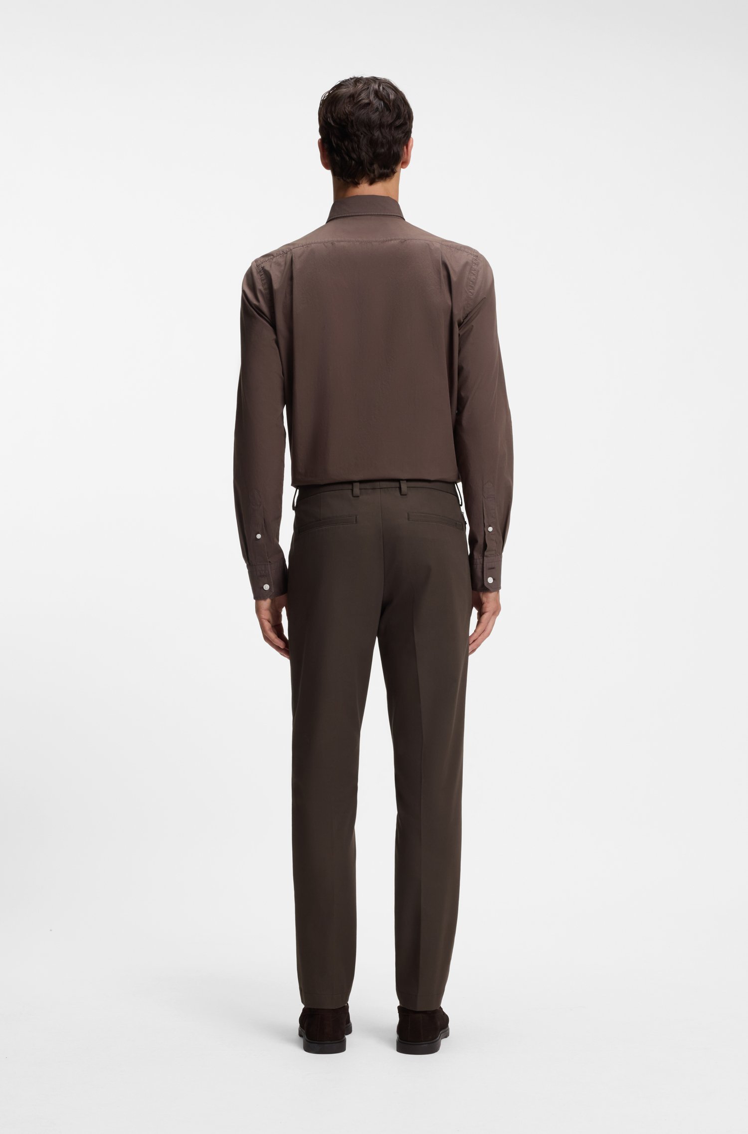 Boss Slim-fit trousers in four-way stretch fabric byxor herr – bild 2