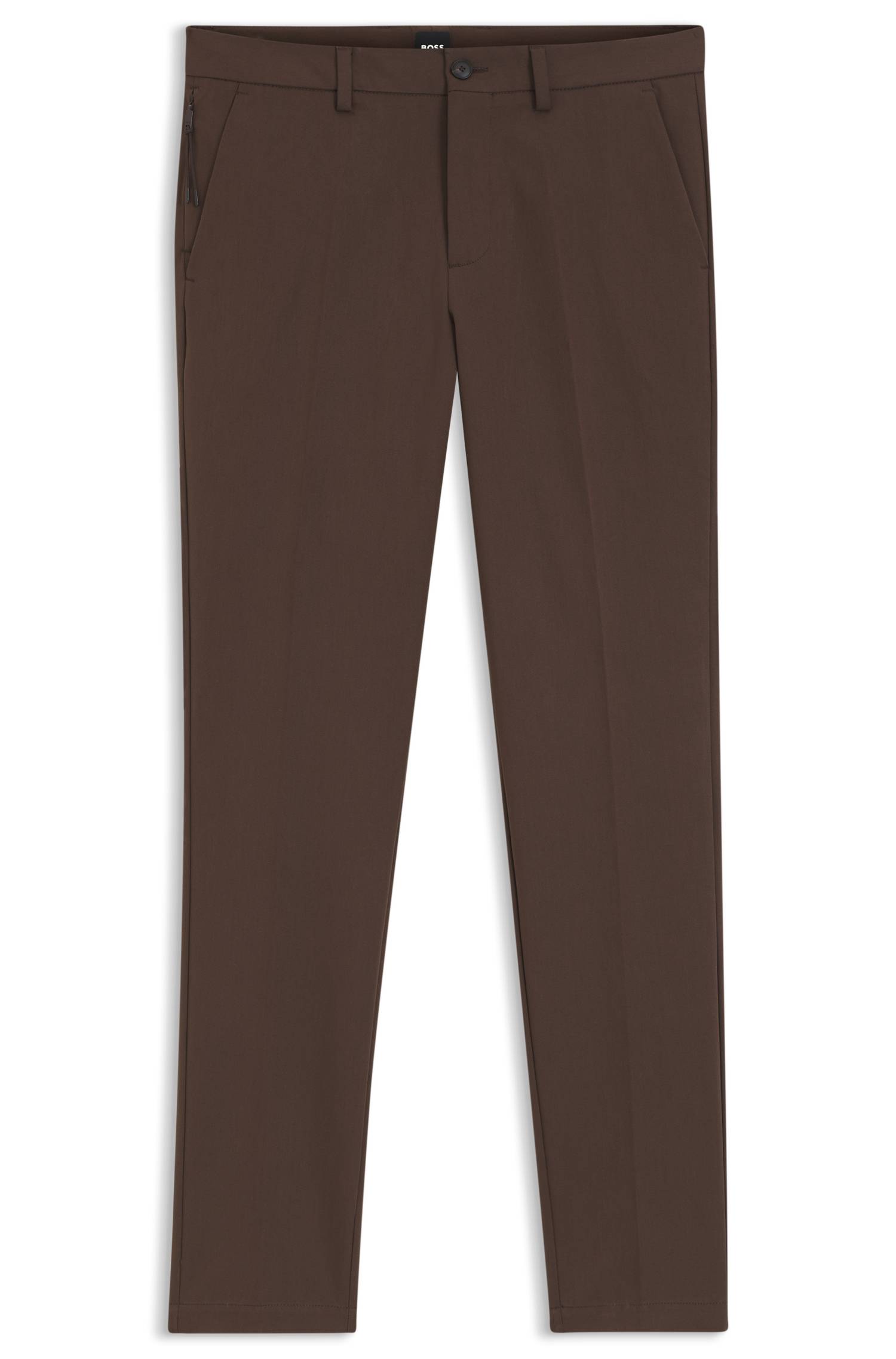Boss Slim-fit trousers in four-way stretch fabric byxor herr – bild 4