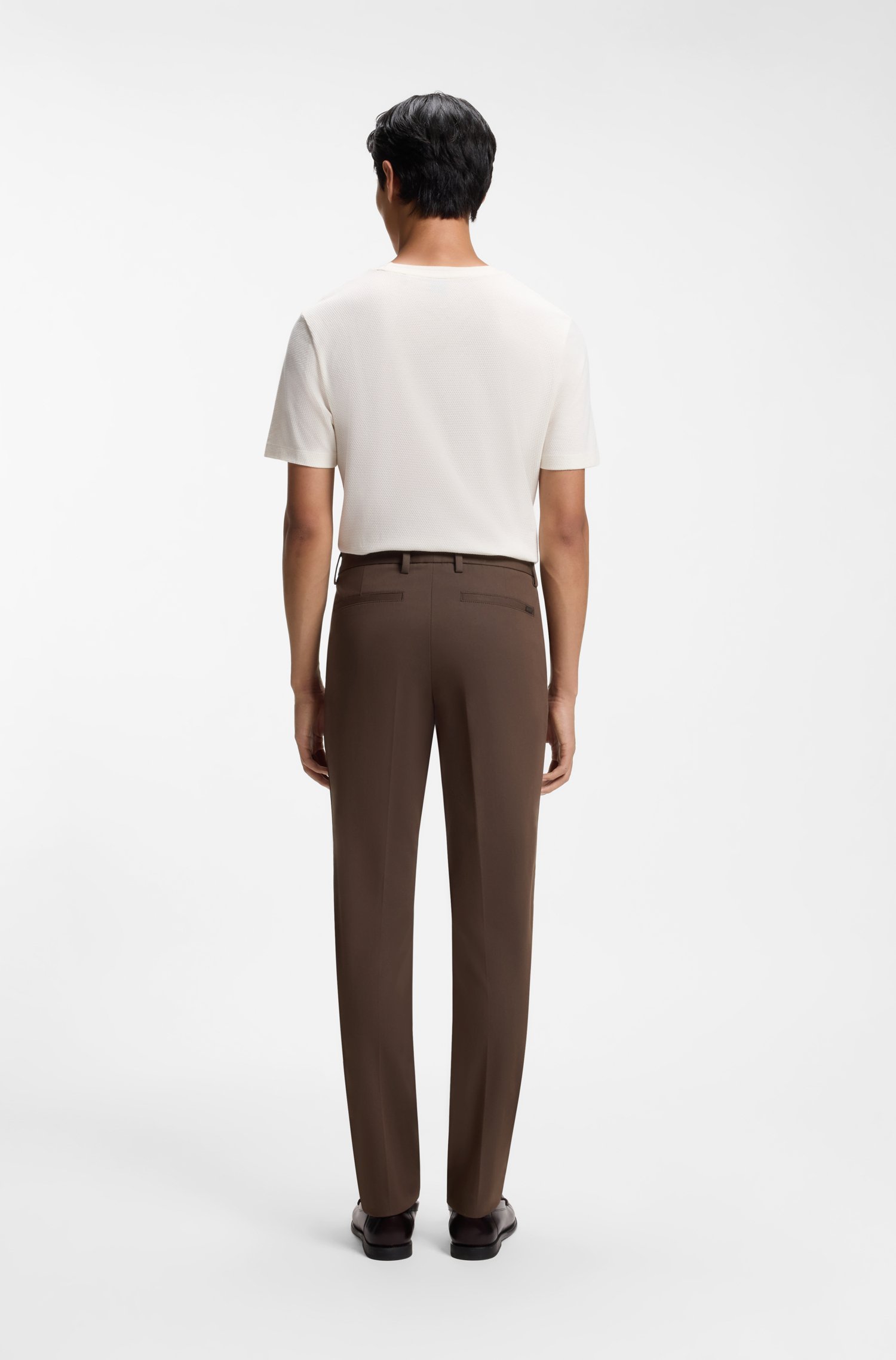 Boss Slim-fit trousers in four-way stretch fabric byxor herr – bild 2
