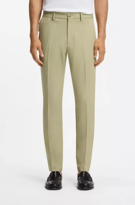 Pantalon Slim en coton stretch mélangé