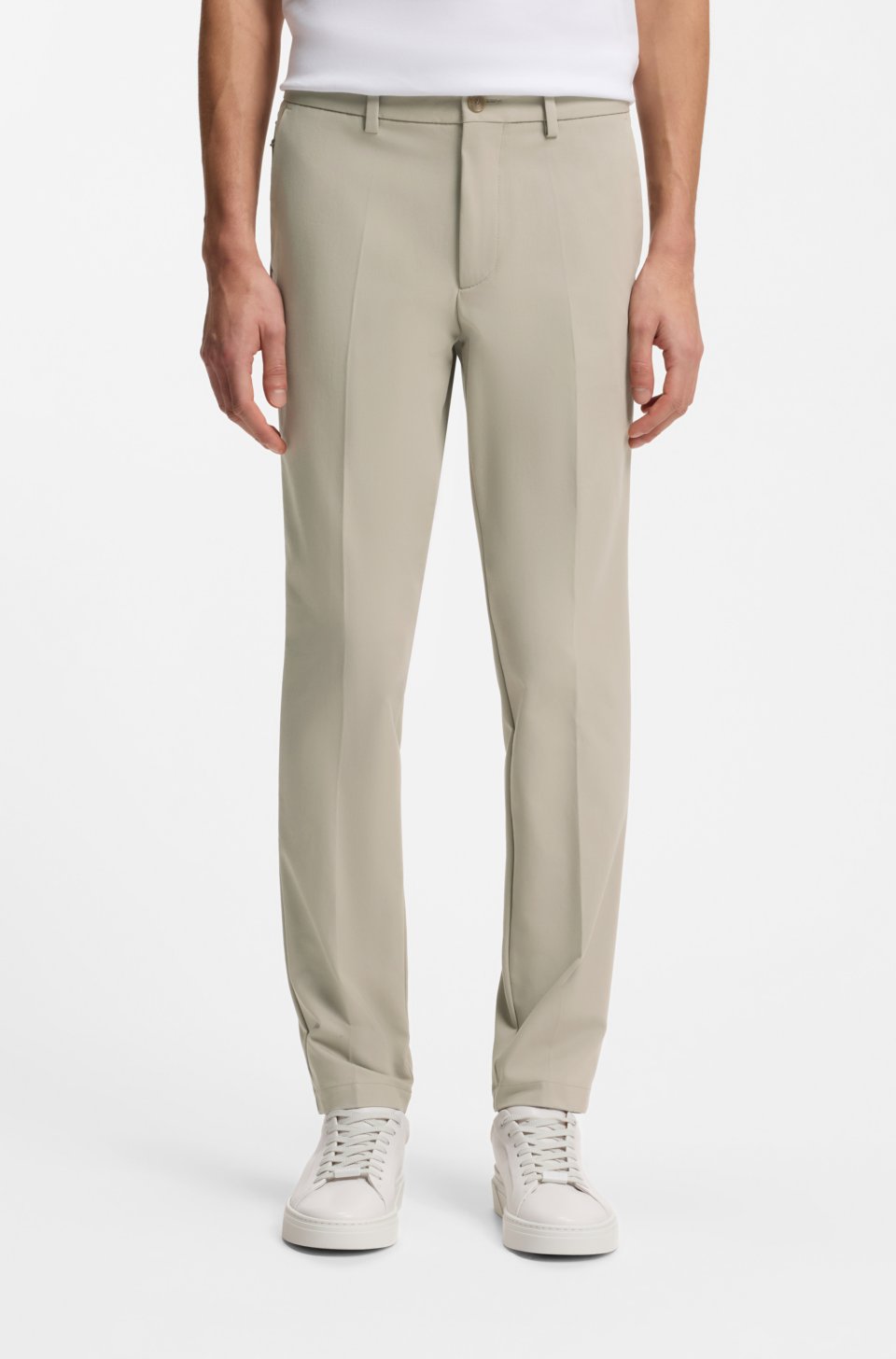 Slim-fit trousers in four-way stretch fabric