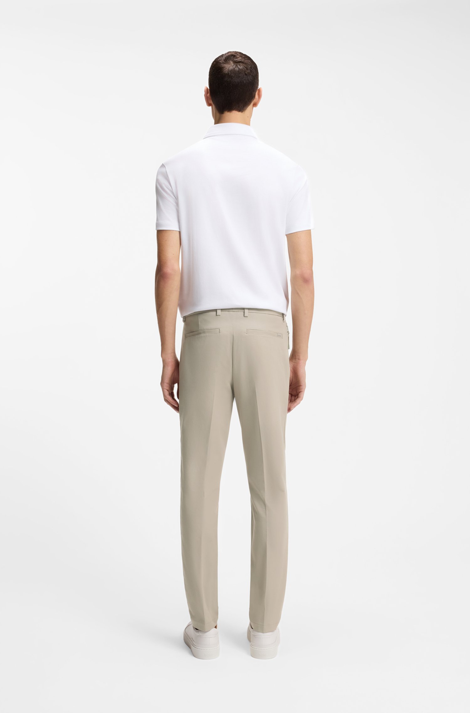 Boss Slim-fit trousers in four-way stretch fabric byxor herr – bild 2