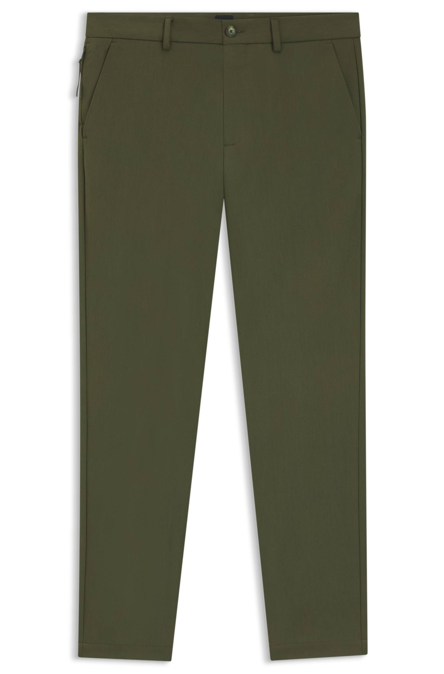 Boss Slim-fit trousers in four-way stretch fabric byxor herr – bild 4