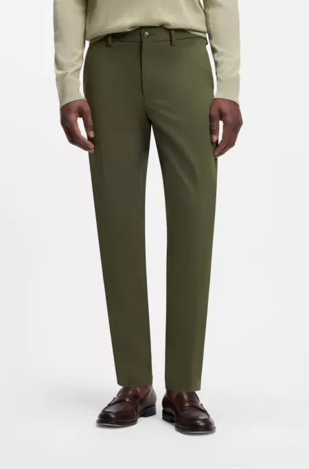 Pantalon Slim en coton stretch mélangé