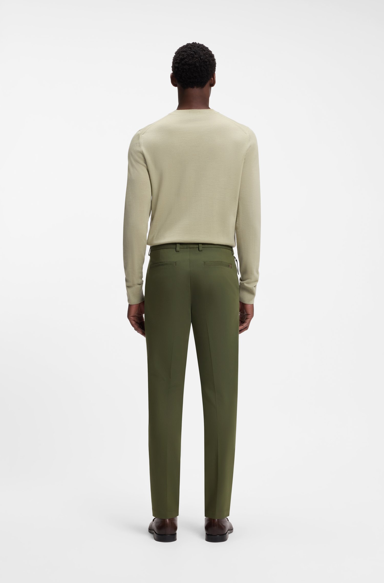 Boss Slim-fit trousers in four-way stretch fabric byxor herr – bild 2