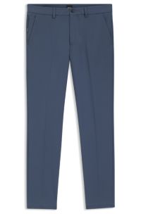 Slim-fit trousers in a stretch-cotton blend, Blue