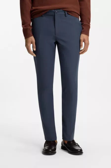 Slim-fit trousers in four-way stretch fabric