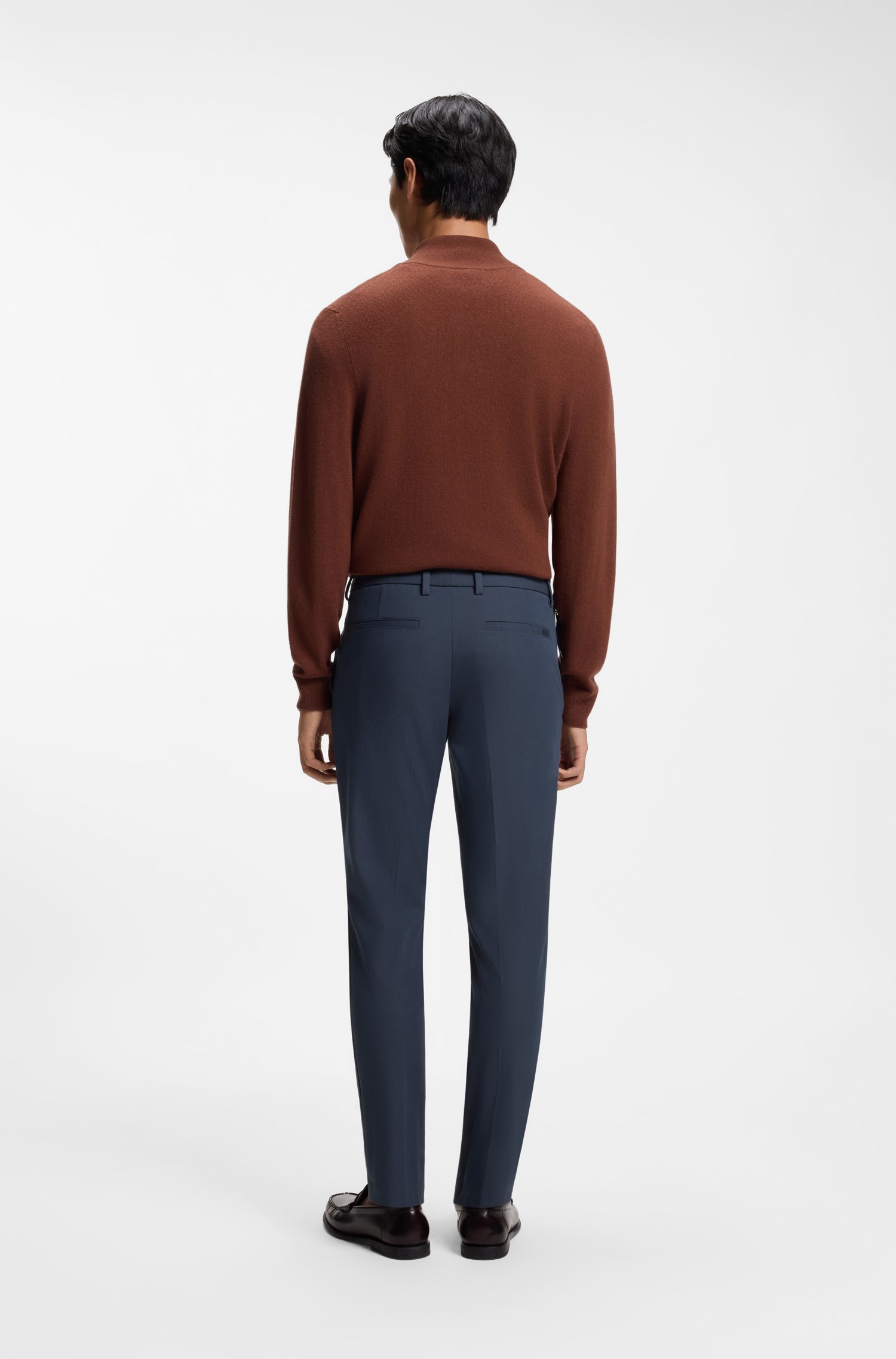 Boss Slim-fit trousers in four-way stretch fabric byxor herr – bild 2