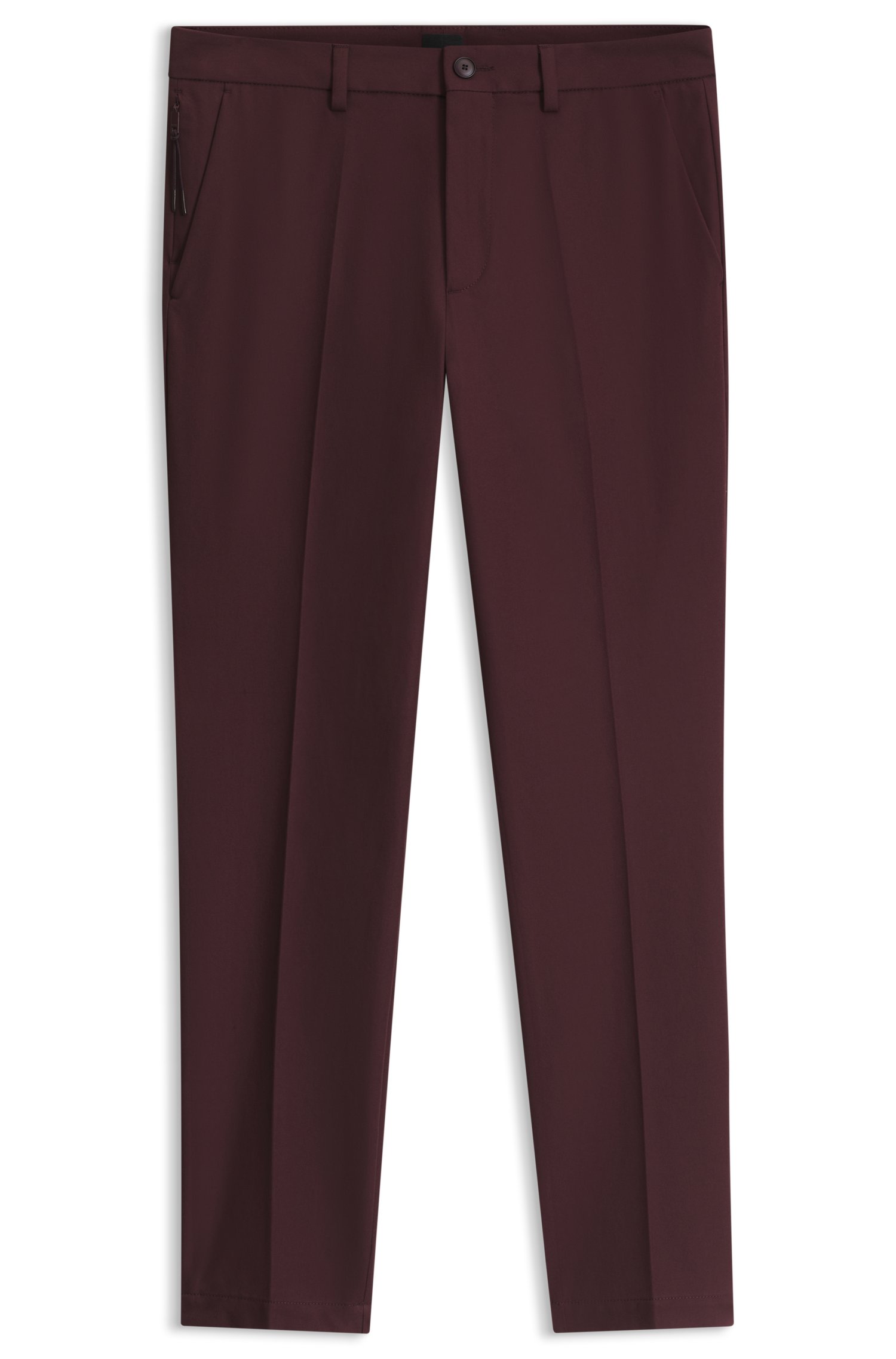 Boss Slim-fit trousers in four-way stretch fabric byxor herr
