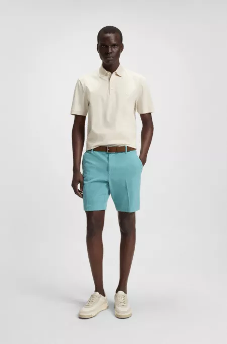 Short Slim en coton stretch structuré