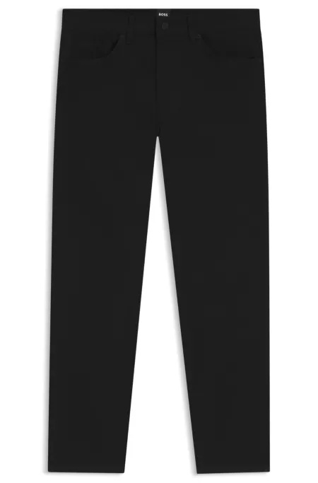 Delaware slim-fit trousers in cotton-blend twill