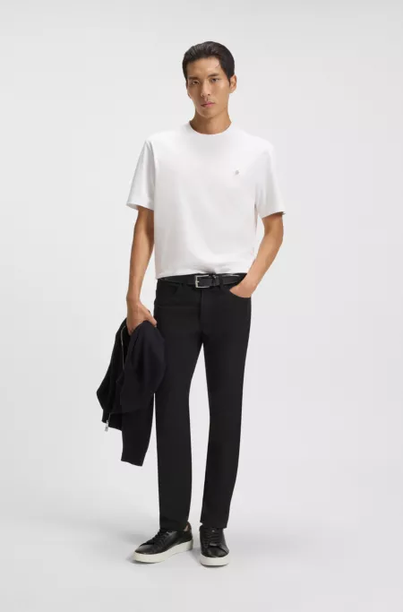 Delaware slim-fit trousers in cotton-blend twill