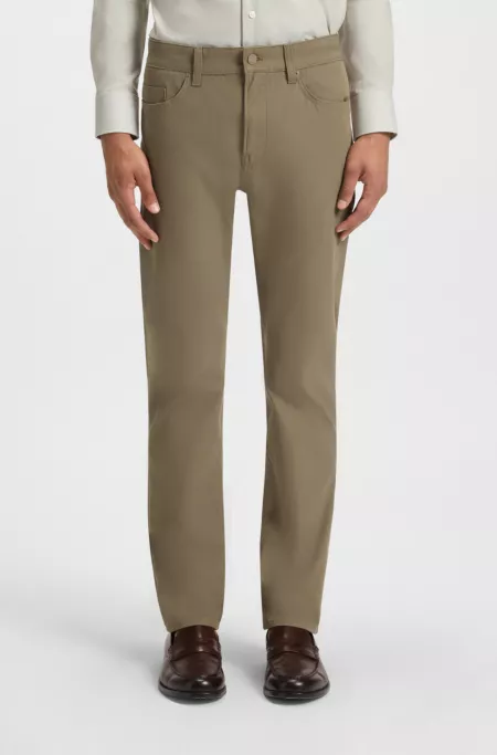 Pantalon Slim Delaware en twill de coton mélangé