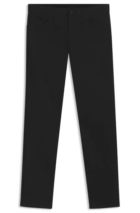 Regular-Fit Maine Satin-Hose aus Baumwoll-Mix