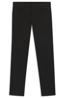 Maine regular-fit trousers in cotton-blend satin 1