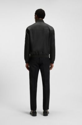 Water-repellent jacket with Double B monogram trim , Black