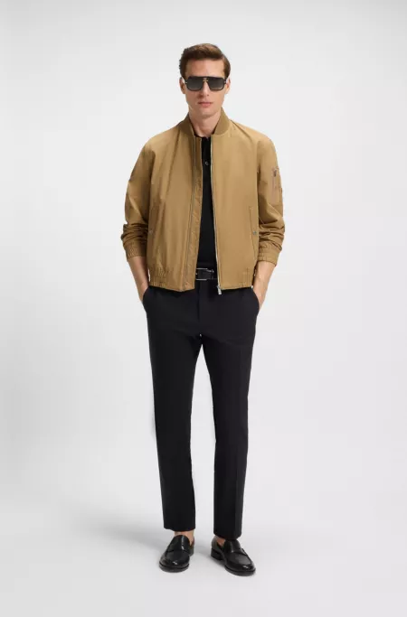 Water-repellent jacket with Double B monogram trim