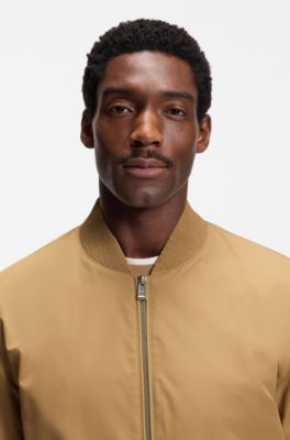 Water-repellent jacket with Double B monogram trim , Beige