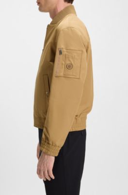 Water-repellent jacket with Double B monogram trim , Beige