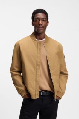 Waterafstotende jas met Double B-monogramdetail , Beige