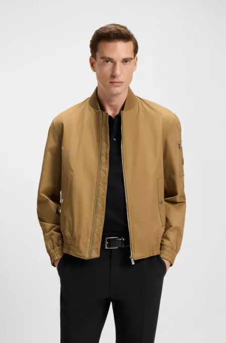 Water-repellent jacket with Double B monogram trim