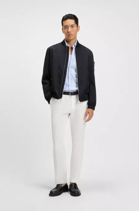 Water-repellent jacket with Double B monogram trim