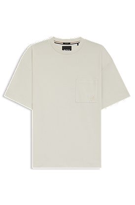 Mercerised-cotton T-shirt with Double B monogram