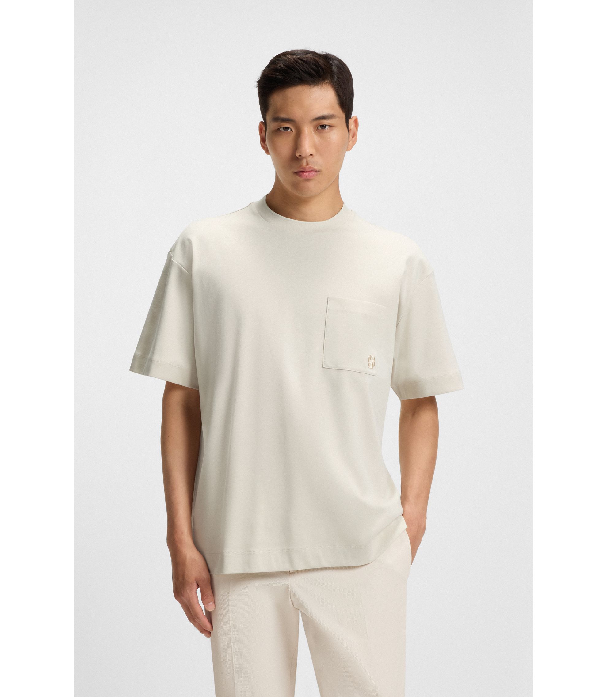新品 LEOPOLD BOSSERT オーバーロックステッチtシャツ 46 【公式通販】
