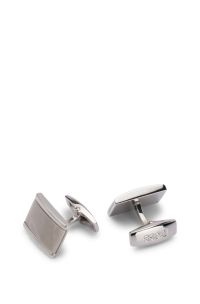 Cufflinks with marble insert, Silver