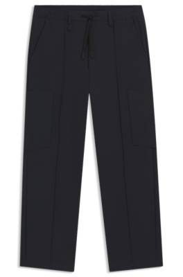 Cargo trousers with pintuck pleats 1