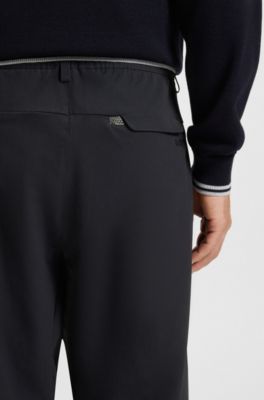 Cargo-Hose mit Biesenfalten, Dunkelblau