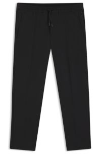 Water-repellent trousers in lightweight easy-iron fabric, Black