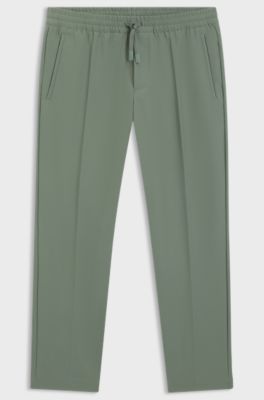 Water-repellent trousers in lightweight easy-iron fabric, Light Green