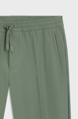 Water-repellent trousers in lightweight easy-iron fabric, Light Green