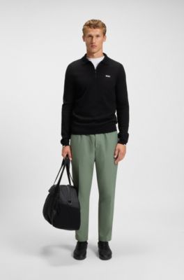 Water-repellent trousers in lightweight easy-iron fabric, Light Green