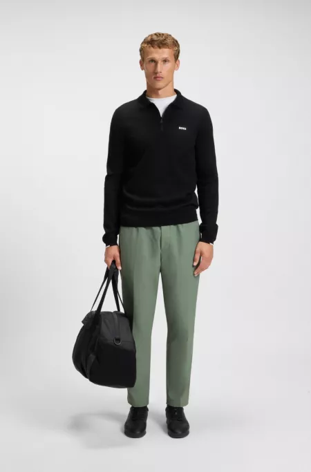 Water-repellent trousers in lightweight easy-iron fabric