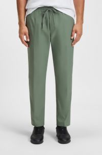 Water-repellent trousers in lightweight easy-iron fabric, Light Green