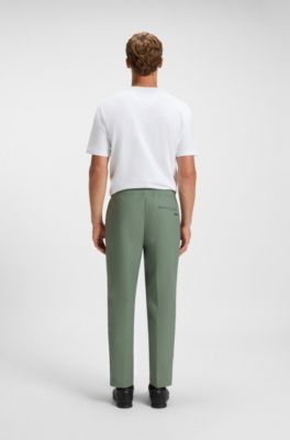 Water-repellent trousers in lightweight easy-iron fabric, Light Green