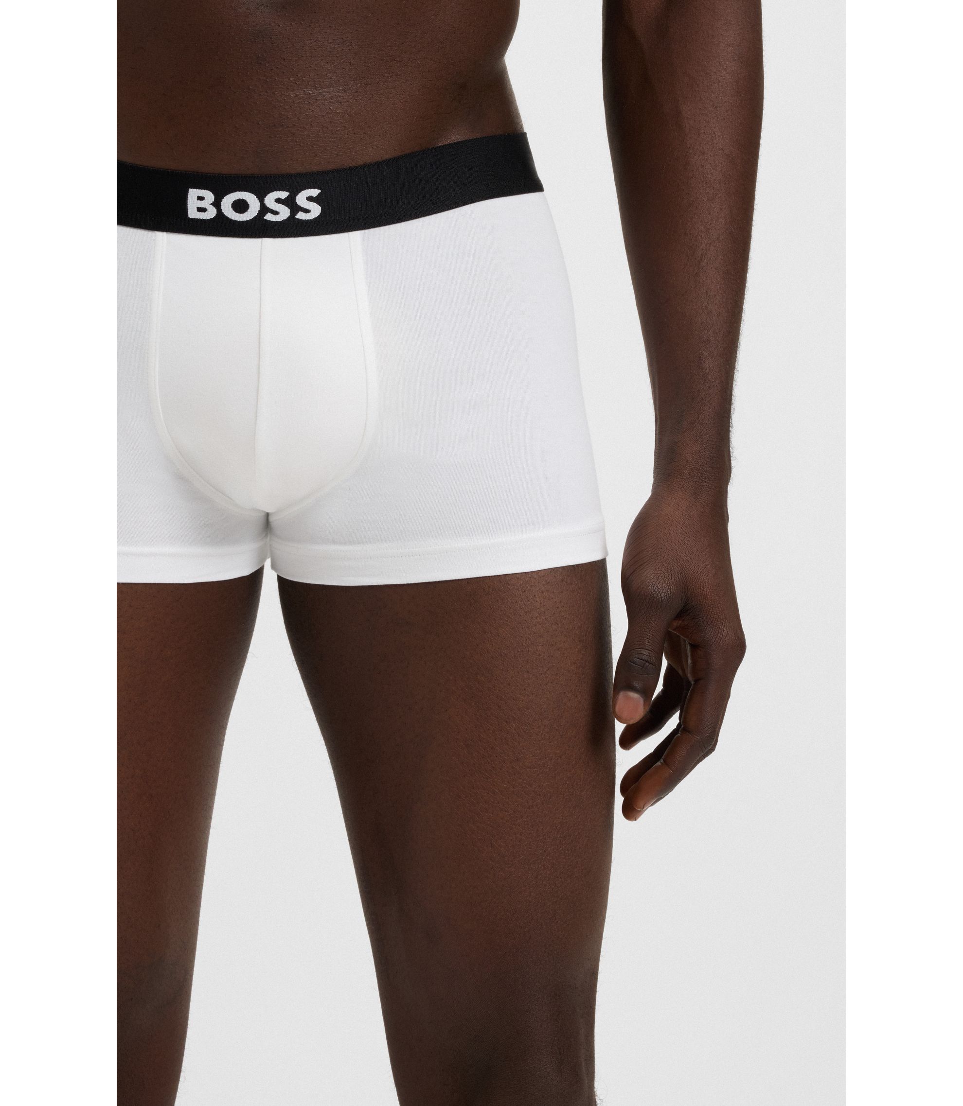 BOSS - ボクサーパンツ3枚セット ストレッチコットン ロゴ