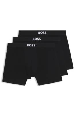 Three-pack of boxer briefs in stretch cotton