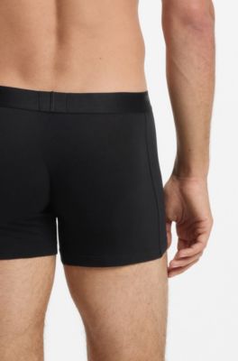 Three-pack of boxer briefs in stretch cotton, Black