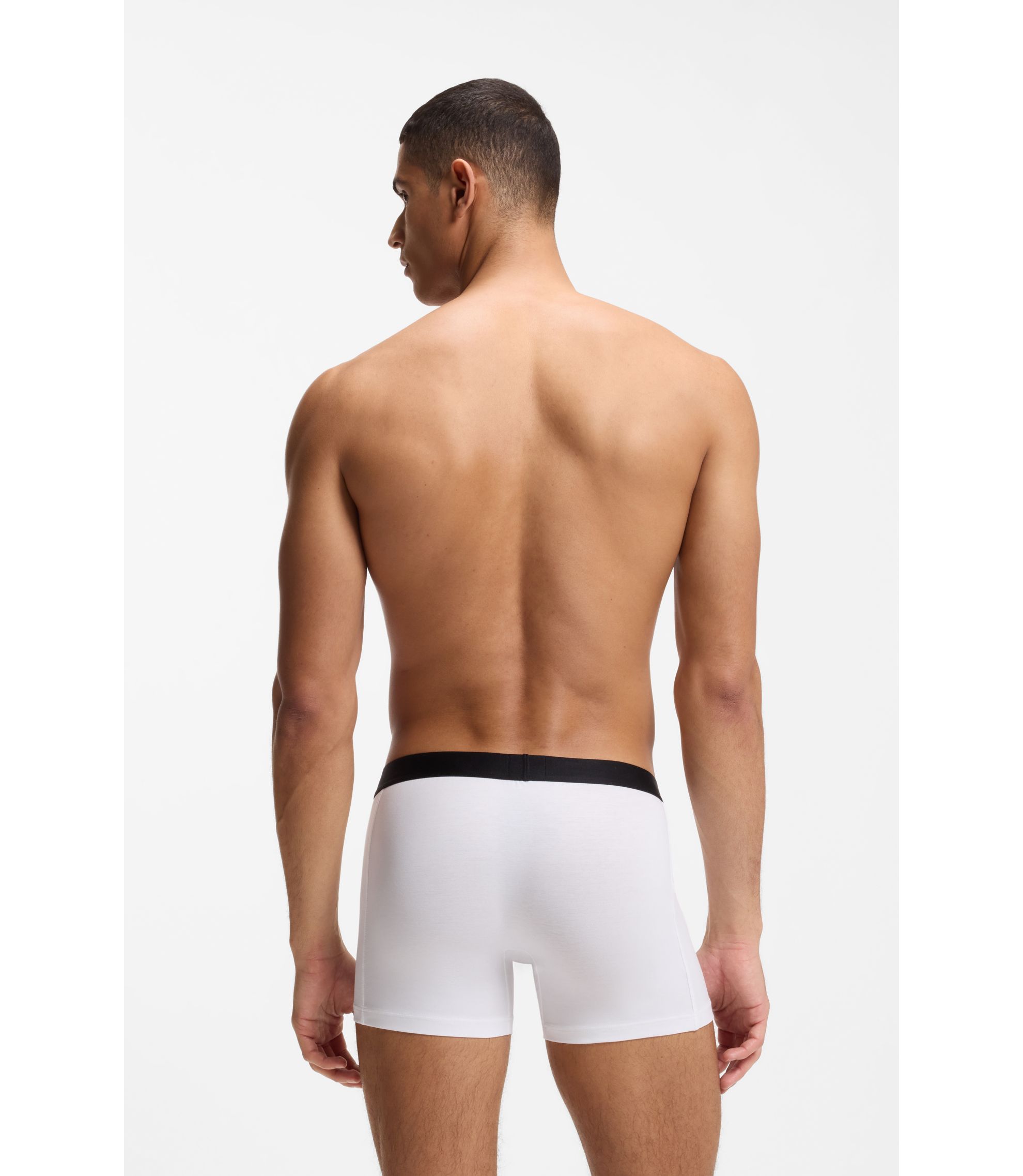 BOSS Slip met band met logo in een set van 3 stuks in antraciet gemêleerd online kopen | P&C