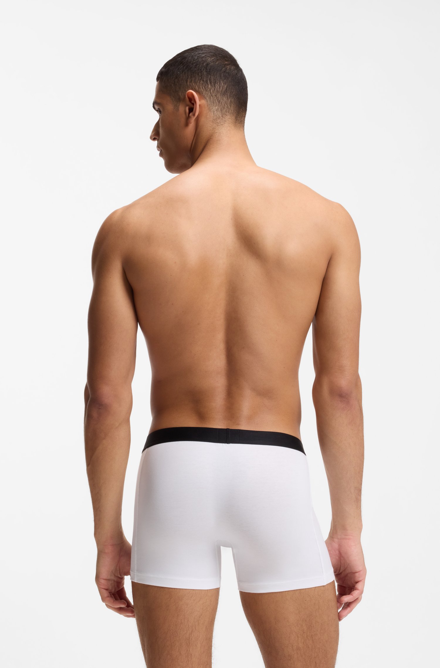 Boss ONE three-pack stretch-cotton boxer briefs kalsonger herr – bild 2
