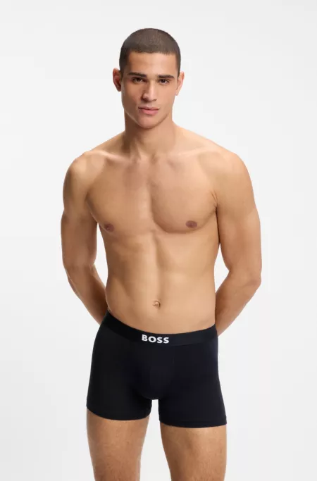 BOSS ONE three-pack stretch-cotton boxer briefs